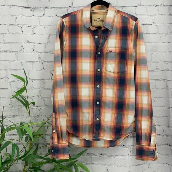 Hollister Other - 🎉Hollister Multicolor Long Sleeve Button Down